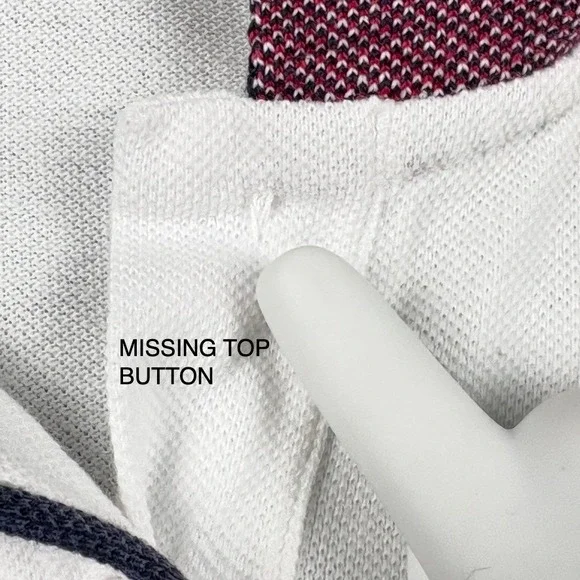 Vintage 90s Pebble Beach Golf Links IZOD Club Polo Women L Country Club * READ - Picture 6 of 8